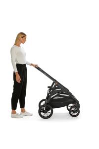 Inglesina Aptica XT Glam Tek El Tek Hamle ile Katlanıp Açılan Çift Yön Bebek Arabası - Magnet Grey - 8