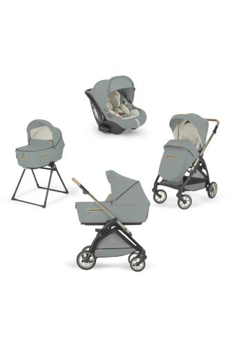 Inglesina Electa Element Organik Özel Seri Bebek Arabası & Darwin Ana Kucaklı 4'lü Sistem - Paper Blue - 7