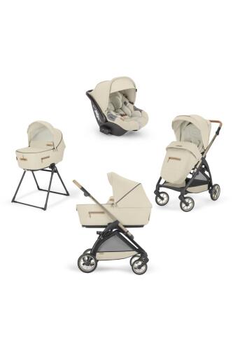 Inglesina Electa Element Organik Özel Seri Bebek Arabası & Darwin Ana Kucaklı 4'lü Sistem - Pure Ecru - 7