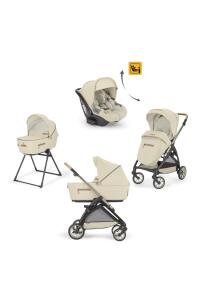 Inglesina Electa Element Organik Özel Seri Bebek Arabası & Darwin Recline Ana Kucaklı 4'lü Sistem - Pure Ecru