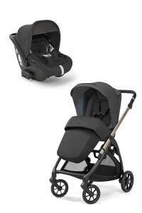 Inglesina Electa+ Tek El  ile Katlanıp Açılan Çift Yön Bebek Arabası Yatabilen Ana Kucağı Hediyeli - Upper Black - 5