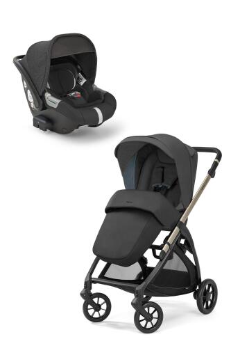 Inglesina Electa+ Tek El Tek Hamle ile Katlanıp Açılan Çift Yön Bebek Arabası Ana Kucağı Hediyeli - Upper Black - 4