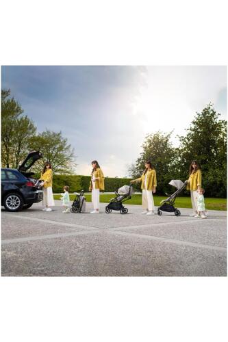 Inglesina Now Kendiliğinden Katlanan Tek Hamlede Açılan Kabin Boy Bebek Arabası - Shot Beige - 4