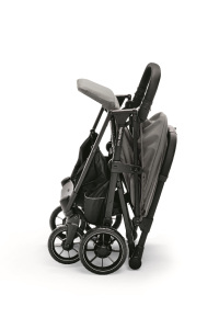 Inglesina Now Kendiliğinden Katlanan Tek Hamlede Açılan Kabin Boy Bebek Arabası - Snap Grey - 5