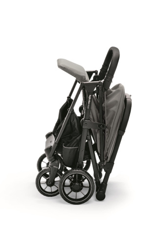 Inglesina Now Kendiliğinden Katlanan Tek Hamlede Açılan Kabin Boy Bebek Arabası - Snap Grey - 5