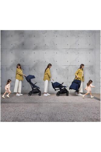Inglesina Now Kendiliğinden Katlanan Tek Hamlede Açılan Kabin Boy Bebek Arabası - Splash Blue - 3