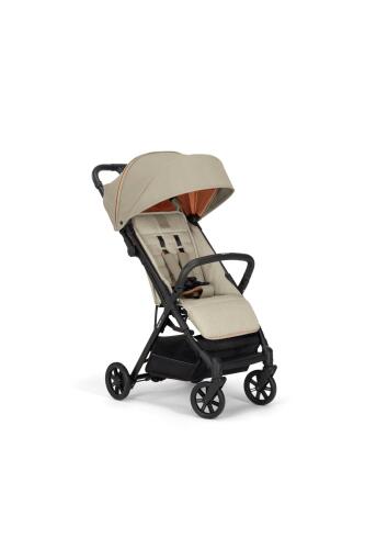 Inglesina Quid2 Tek El Tek Hamle ile Katlanıp Açılan Kabin Boy Bebek Arabası - Camel Beige - 1