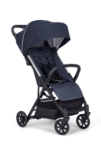 Inglesina Quid2 Tek El Tek Hamle ile Katlanıp Açılan Kabin Boy Bebek Arabası - Midnight Blue - 1