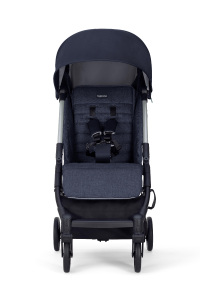 Inglesina Quid2 Tek El Tek Hamle ile Katlanıp Açılan Kabin Boy Bebek Arabası - Midnight Blue - 5