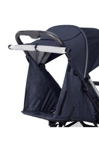 Inglesina Quid2 Tek El Tek Hamle ile Katlanıp Açılan Kabin Boy Bebek Arabası - Midnight Blue - 6