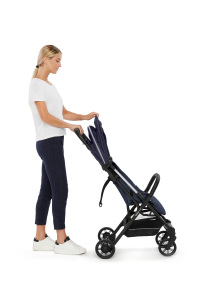 Inglesina Quid2 Tek El Tek Hamle ile Katlanıp Açılan Kabin Boy Bebek Arabası - Midnight Blue - 9