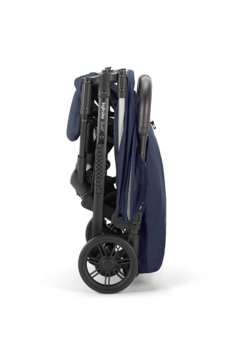 Inglesina Quid2 Tek El Tek Hamle ile Katlanıp Açılan Kabin Boy Bebek Arabası - Midnight Blue - 13