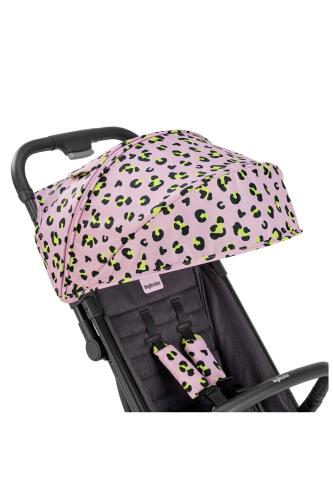 Inglesina Quid2 Tek El Tek Hamle ile Katlanıp Açılan Kabin Boy Bebek Arabası Özel Koleksiyon - Animalier Pink - 2