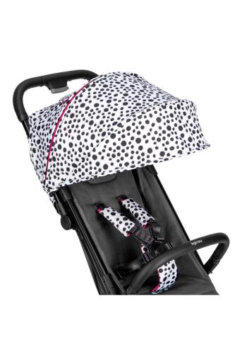 Inglesina Quid2+ Tek El Tek Hamle ile Katlanıp Açılan Kabin Boy Bebek Arabası Özel Koleksiyon - Polka White - 2