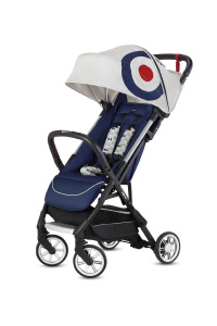 Inglesina Quid2 Tek El Tek Hamle ile Katlanıp Açılan Kabin Boy Bebek Arabası Özel Koleksiyon - Vespa Blue - 2