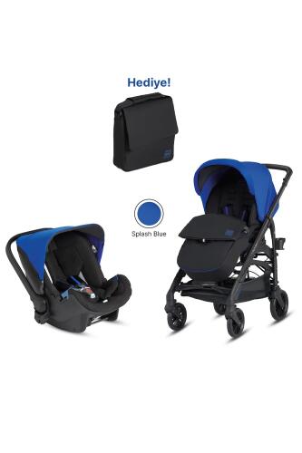 Inglesina Trilogy Tek El ile Katlanıp Açılan Çift Yön Bebek Arabası ve Ana Kucağı & Çanta Hediyeli - Splash Blue - 2