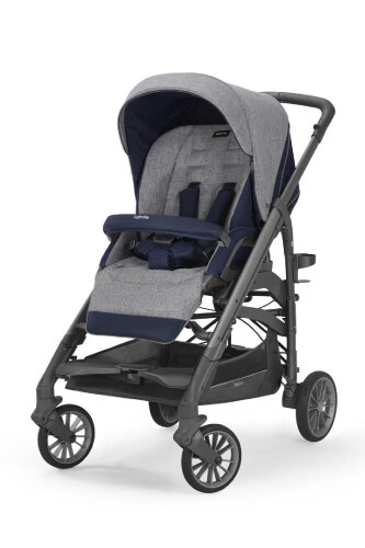 Inglesina Trilogy Tek El Tek Hamle ile Katlanıp Açılan Çift Yön Bebek Arabası - Antigua Blue - 1