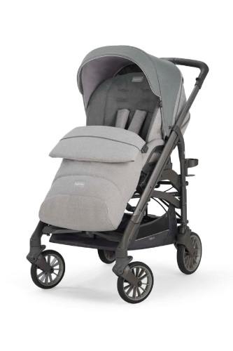 Inglesina Trilogy Tek El Tek Hamle ile Katlanıp Açılan Çift Yön Bebek Arabası - Cayman Silver - 1