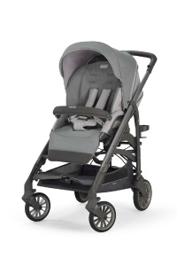 Inglesina Trilogy Tek El Tek Hamle ile Katlanıp Açılan Çift Yön Bebek Arabası - Cayman Silver - 2