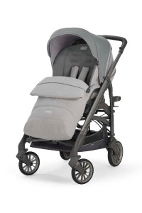 Inglesina Trilogy Tek El Tek Hamle ile Katlanıp Açılan Çift Yön Bebek Arabası - Cayman Silver - 4