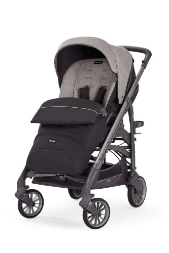 Inglesina Trilogy Tek El Tek Hamle ile Katlanıp Açılan Çift Yön Bebek Arabası - Maui Grey - 4