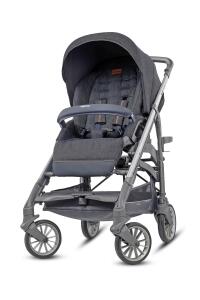 Inglesina Trilogy Tek El Tek Hamle ile Katlanıp Açılan Çift Yön Bebek Arabası Özel Koleksiyon - Village Denim - 2