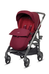 Inglesina Trilogy Tek El Tek Hamle ile Katlanıp Açılan Çift Yön Bebek Arabası - Ruby Red 