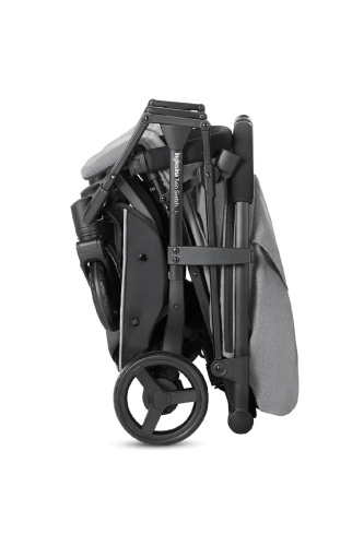 Inglesina Twin Sketch Tek El Tek Hamle ile Katlanıp Açılan İkiz Bebek Arabası - Grey - 2
