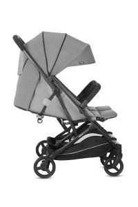 Inglesina Twin Sketch Tek El Tek Hamle ile Katlanıp Açılan İkiz Bebek Arabası - Grey - 4