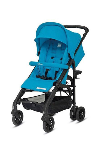 Inglesina Zippy Light Tek El Tek Hamle ile Katlanıp Açılan Bebek Arabası - Antigua Blue - 1