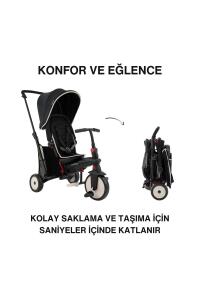 SmarTrike STR3 Plus 5’i 1 Arada Modüler Katlanabilir Bebek Arabası ve Üç Tekerlekli Bebek Bisikleti - Black - 2