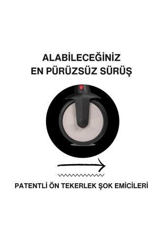 SmarTrike STR3 Plus 5’i 1 Arada Modüler Katlanabilir Bebek Arabası ve Üç Tekerlekli Bebek Bisikleti - Black - 5
