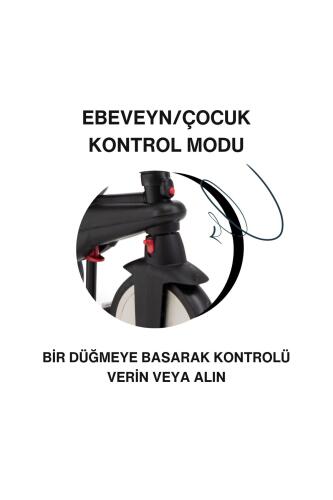 SmarTrike STR3 Plus 5’i 1 Arada Modüler Katlanabilir Bebek Arabası ve Üç Tekerlekli Bebek Bisikleti - Black - 6