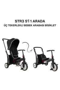SmarTrike STR3 Plus 5’i 1 Arada Modüler Katlanabilir Bebek Arabası ve Üç Tekerlekli Bebek Bisikleti - Black - 8