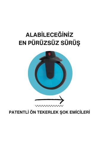 SmarTrike STR3 Plus 5’i 1 Arada Modüler Katlanabilir Bebek Arabası ve Üç Tekerlekli Bebek Bisikleti - Blue - 5