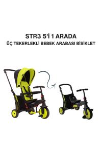 SmarTrike STR3 Plus 5’i 1 Arada Modüler Katlanabilir Bebek Arabası ve Üç Tekerlekli Bebek Bisikleti - Green - 8
