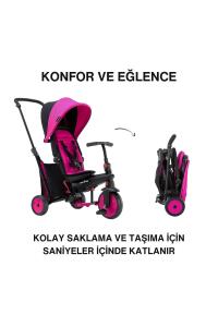 SmarTrike STR3 Plus 5’i 1 Arada Modüler Katlanabilir Bebek Arabası ve Üç Tekerlekli Bebek Bisikleti - Pink - 2