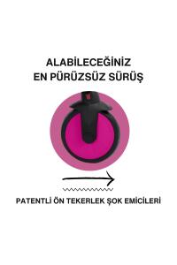 SmarTrike STR3 Plus 5’i 1 Arada Modüler Katlanabilir Bebek Arabası ve Üç Tekerlekli Bebek Bisikleti - Pink - 5