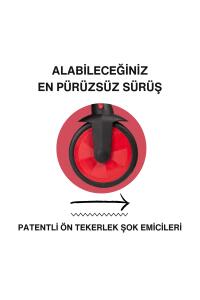 SmarTrike STR3 Plus 5’i 1 Arada Modüler Katlanabilir Bebek Arabası ve Üç Tekerlekli Bebek Bisikleti - Red - 5