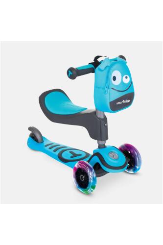 SmarTrike T1 3’ü 1 Arada Oturaklı ve Çantalı Çocuk Scooterı (15 Ay - 5 Yaş) - Blue - 2