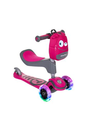SmarTrike T1 3’ü 1 Arada Oturaklı ve Çantalı Çocuk Scooterı (15 Ay - 5 Yaş) - Pink - 2