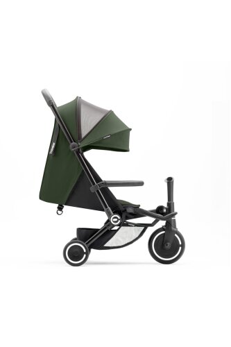 SmarTrike Traveler Hepsi Bir Arada Aktif Kabin Boy Bebek Arabası ve Bisiklet (6 Ay – 4 Yaş) - Forest Green - 2