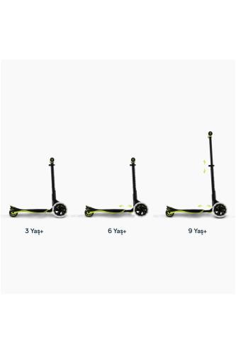 SmarTrike Xtend 3 Aşamalı Büyüyebilen Çocuk Scooterı (3-12 Yaş) - Lime - 6