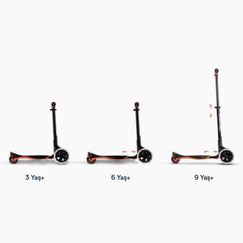 SmarTrike Xtend 3 Aşamalı Büyüyebilen Çocuk Scooterı (3-12 Yaş) - Orange - 6