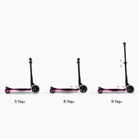 SmarTrike Xtend 3 Aşamalı Büyüyebilen Çocuk Scooterı (3-12 Yaş) - Pink - 6