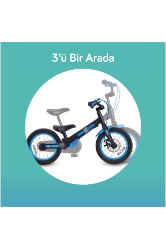 SmarTrike Xtend 3'ü 1 Arada Büyüyen Çocuk Bisikleti, 3-7 Yaş için Dengeden Pedala Eğitim Bisikleti - Blue - 3