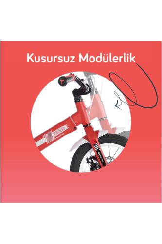 SmarTrike Xtend 3'ü 1 Arada Büyüyen Çocuk Bisikleti, 3-7 Yaş için Dengeden Pedala Eğitim Bisikleti - Red - 9