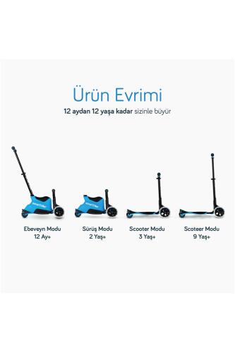 SmarTrike Xtend Büyüyebilen Ride On Scooter (1 - 12 Yaş) - Blue - 8