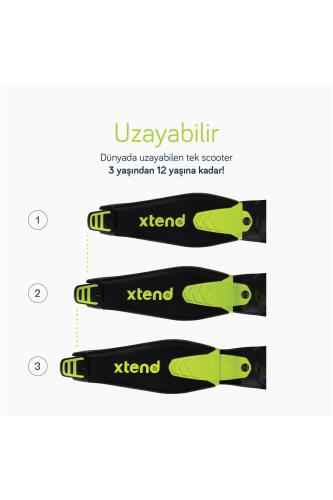 SmarTrike Xtend Büyüyebilen Ride On Scooter (1 - 12 Yaş) - Lime - 6