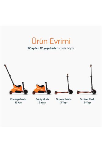 SmarTrike Xtend Büyüyebilen Ride On Scooter (1 - 12 Yaş) - Orange - 8